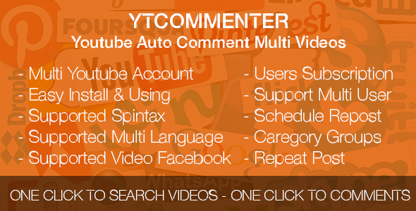 YTCommenter - Youtube Auto Comment Multi Videos » Premium Scripts, Plugins & Mobile