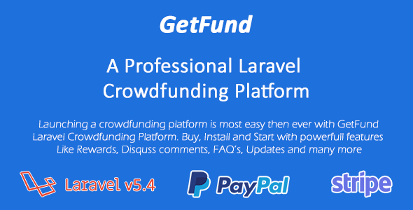 GetFund - A Professional Laravel Crowdfunding Platform » Premium Scripts, Plugins & Mobile
