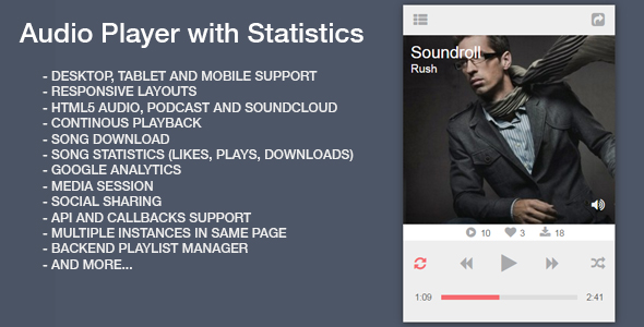 Audio Player with Statistics » Premium Scripts, Plugins & Mobile