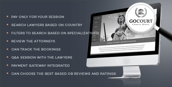 GOCOURT - Online Lawyer Booking Solutions » Premium Scripts, Plugins & Mobile
