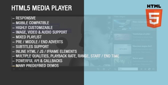 HTML5 Image Video Audio Gallery with Playlist » Premium Scripts, Plugins & Mobile
