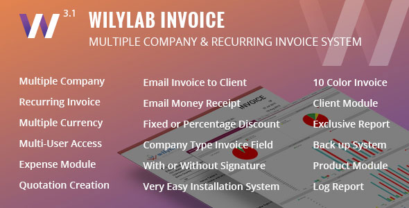 Wilylab Invoice v3.1 - Recurring & Multiple Company Invoice » Premium Scripts, Plugins & Mobile