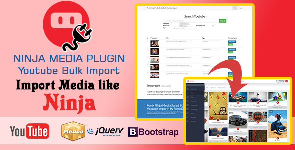Ninja Media Bulk Youtube Importer Plugin » Premium Scripts, Plugins & Mobile