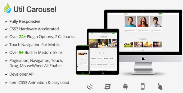 UtilCarousel Responsive jQuery Carousel Plugin » Premium Scripts, Plugins & Mobile
