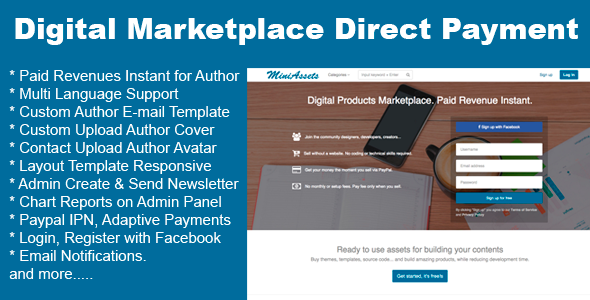 Digital Products Marketplace Direct Payment » Premium Scripts, Plugins & Mobile