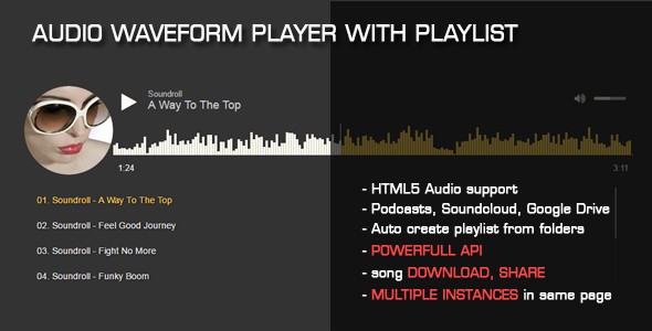 Audio Waveform Player with Playlist » Premium Scripts, Plugins & Mobile