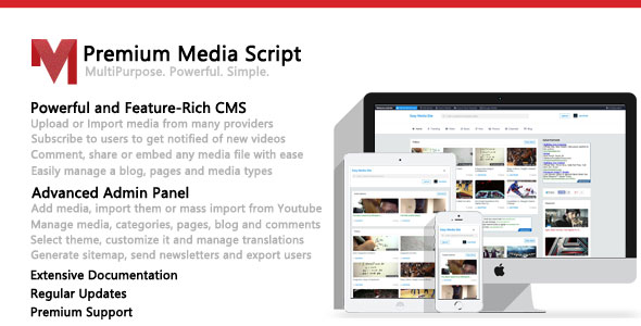Premium Media Script v1.6 » Premium Scripts, Plugins & Mobile