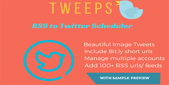 Tweeps RSS to twitter scheduler » Premium Scripts, Plugins & Mobile