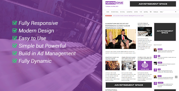 NewsOne - Creative Solution For Newspaper Magazine & Blog &raquo; Premium Scripts, Plugins &amp; Mobile