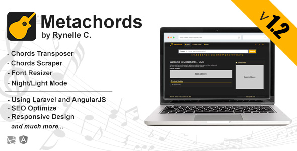 Metachords CMS v1.2 : Chords & Tabs » Premium Scripts, Plugins & Mobile