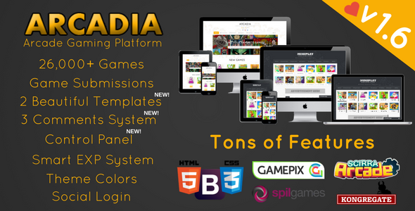 Arcadia v1.6.6 - Arcade Gaming Platform » Premium Scripts, Plugins & Mobile