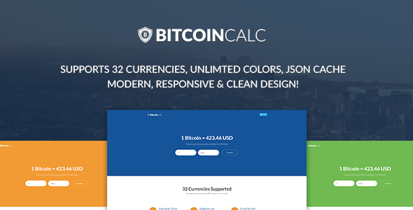 Bitcoin Calculator - Supports 32 Currencies » Premium Scripts, Plugins & Mobile