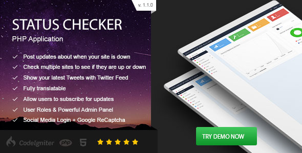 Status Checker v1.1.0 - PHP Site Server Status » Premium Scripts, Plugins & Mobile