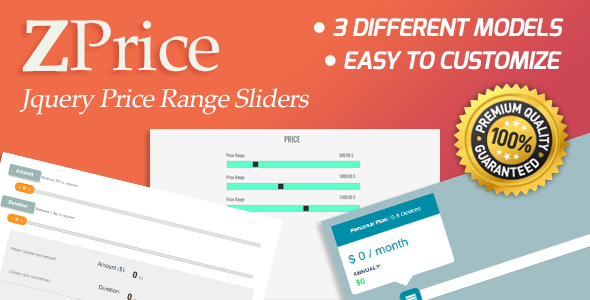 ZPrice - Jquery Price Range Sliders » Premium Scripts, Plugins & Mobile