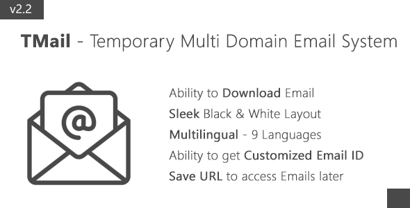 TMail - Multi Domain Temporary Email System » Premium Scripts, Plugins & Mobile