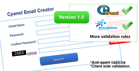 Cpanel Email Creator v1.61 » Premium Scripts, Plugins & Mobile