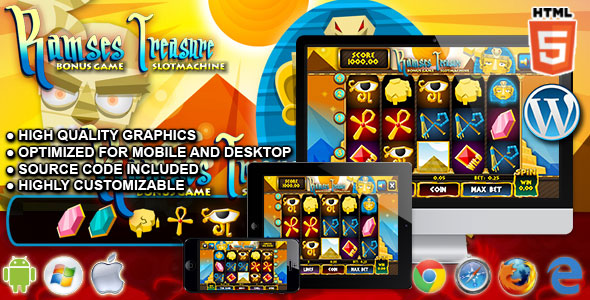 Slot Ramses - HTML5 Casino Game » Premium Scripts, Plugins & Mobile