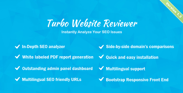 Turbo Website Reviewer v1.2 - In-depth SEO Analysis Tool » Premium Scripts, Plugins & Mobile
