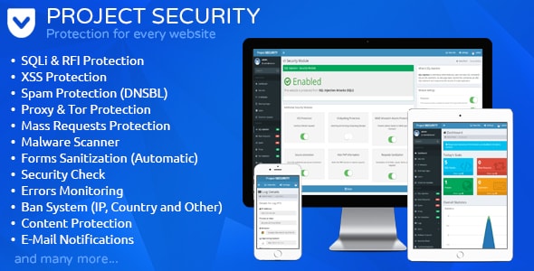 Project SECURITY v2.6 – Website Security, Antivirus & Firewall » Premium Scripts, Plugins & Mobile