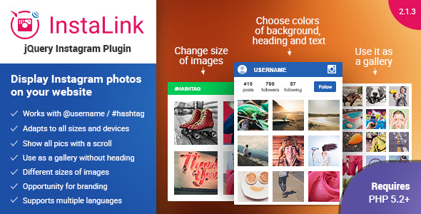 Instagram Plugin v2.1.3 - jQuery Widget for Instagram » Premium Scripts, Plugins & Mobile