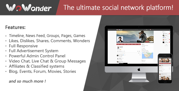 WoWonder v2.0 - The Ultimate PHP Social Network Platform - nulled » Premium Scripts, Plugins & Mobile
