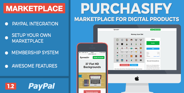 Purchasify v1.2 - Marketplace for Digital Products » Premium Scripts, Plugins & Mobile