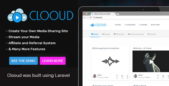 Clooud v1.4.0 - Premium Media Sharing Script » Premium Scripts, Plugins & Mobile