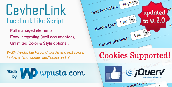 CevherLink v2.0 - Facebook Like Increasing Popup Box » Premium Scripts, Plugins & Mobile