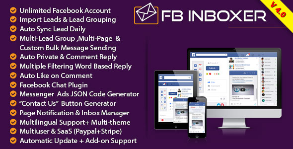 FB Inboxer v4.0 - Master Facebook Messenger Marketing Software » Premium Scripts, Plugins & Mobile