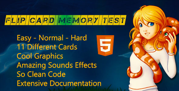 Flip Card Memory Test - HTML5 Game » Premium Scripts, Plugins & Mobile