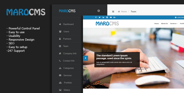 MaroCMS v2.0 - Business CMS » Premium Scripts, Plugins & Mobile