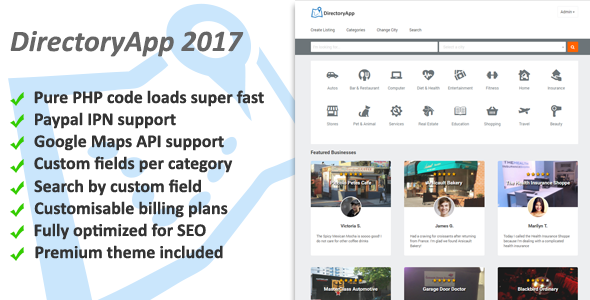 Directoryapp v1.08f - Business Directory » Premium Scripts, Plugins & Mobile