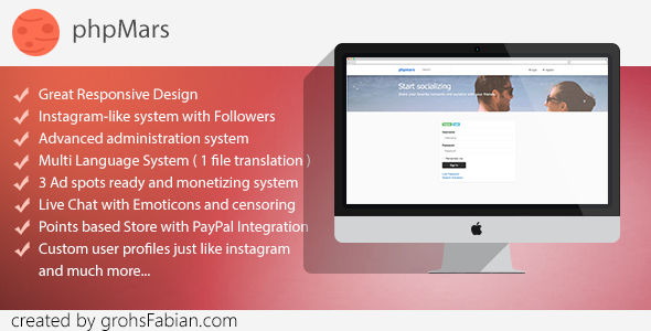 phpMars v1.0.9 - Photos Social Network ( instagram clone ) » Premium Scripts, Plugins & Mobile