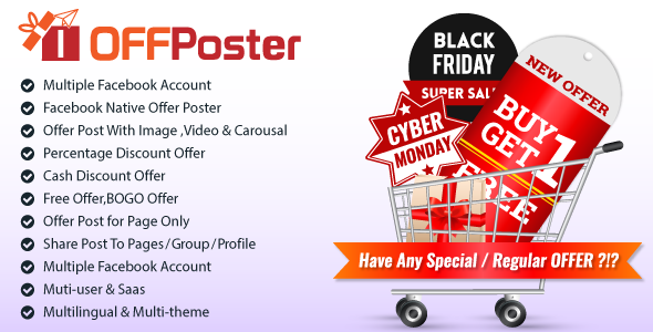 OFFPoster : Facebook Offer Poster (Image, Carousel & Video) » Premium Scripts, Plugins & Mobile