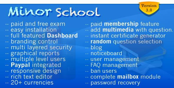 Minor School MCQ v3.2 » Premium Scripts, Plugins & Mobile