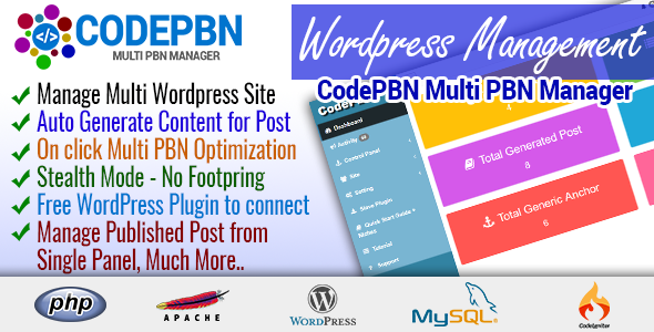 CodePBN - Multi PBN Manager » Premium Scripts, Plugins & Mobile