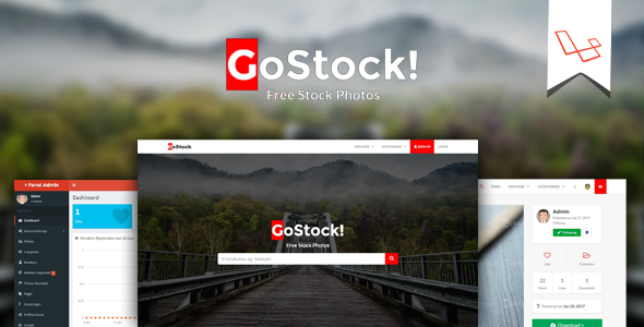 GoStock v1.3 - Free Stock Photos Script » Premium Scripts, Plugins & Mobile