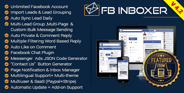 FB Inboxer v4.2 - Master Facebook Messenger Marketing Software » Premium Scripts, Plugins & Mobile
