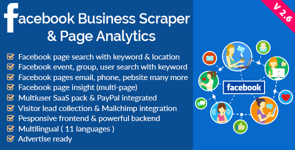 Facebook Business Scraper & Page Analytics v2.6 » Premium Scripts, Plugins & Mobile