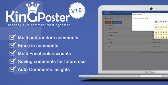Facebook Auto comment v1.1.6 - Module for Kingposter » Premium Scripts, Plugins & Mobile