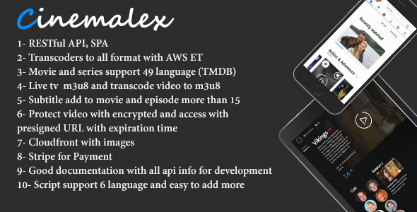 CinemaLex - Streaming service » Premium Scripts, Plugins & Mobile