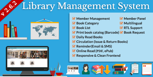 Library Management System (LMS) v2.6.2 » Premium Scripts, Plugins & Mobile