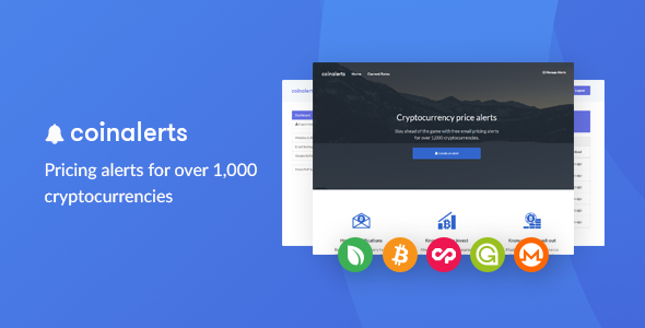 CoinAlerts - Price alerts for 1,000 Cryptocurrencies » Premium Scripts, Plugins & Mobile