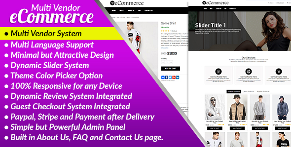 E-Commerce PRO - Multi Vendor Ecommerce Business Management System » Premium Scripts, Plugins & Mobile