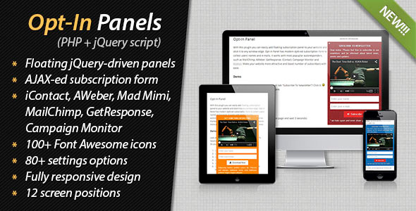 Opt-In Panels » Premium Scripts, Plugins & Mobile
