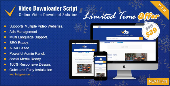 Video Downloader Script v1.2 - All In One Video Downloader » Premium Scripts, Plugins & Mobile
