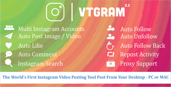 VTGram v2.2 - Instagram Tool For Marketing » Premium Scripts, Plugins & Mobile