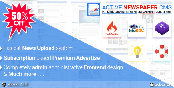 Active Newspaper CMS » Premium Scripts, Plugins & Mobile