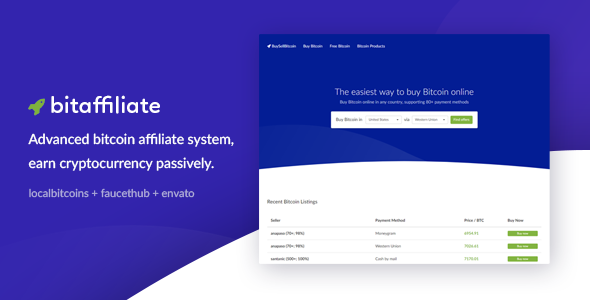 Bitcoin Affiliate System - Earn Passive Cryptocurrency » Premium Scripts, Plugins & Mobile