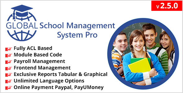 Global School Management System Pro v2.5.0 » Premium Scripts, Plugins & Mobile